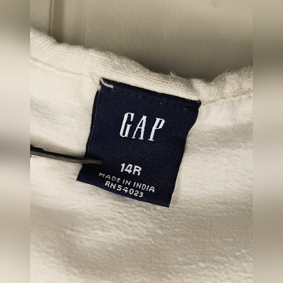 [GAP] Boho Linen Skirt Fitted Top & flowy bottom ☆ Off White Light pattern - Picture 9 of 15